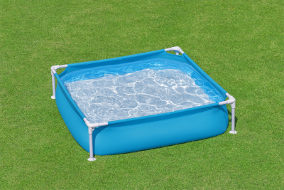 Bestway My First Frame Pool 122 x 122 x 30,5 cm, blau , eckig