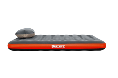 Bestway Doppelluftbett Roll & Relax mit Kissenpumpe 203 x 152 x 22 cm