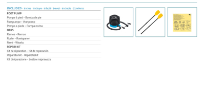Bestway Schlauchboot-Set Kondor Elite 2000 196 x 106 x 31 cm