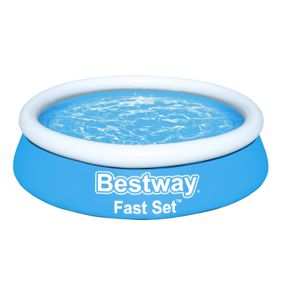 Bestway Fast Set Aufstellpool ohne Pumpe Durchm. 244 x 61 cm, blau, rund