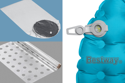 Bestway aufblasbare Single-XL-Isomatte AlpineLite für Mumienschlafsäcke 183 x 63,5 x 7,5 cm