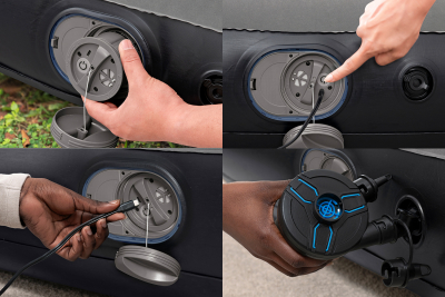 Bestway TriTech Doppelluftbett mit USB-Elektropumpe 203 x 152 x 30 cm