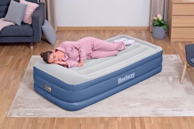 Bestway TriTech Single-Luftbett mit integrierter Elektropumpe 191 x 97 x 46 cm
