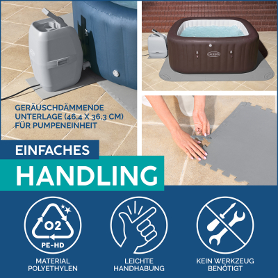 Bestway LAY-Z-SPA Xtras Bodenschutzfliesen-Set 196 x 196 cm