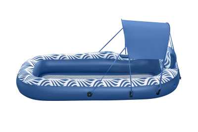 Bestway Poolmatte Comfort Plush mit Sonnenschutzdach 198 x 112 cm