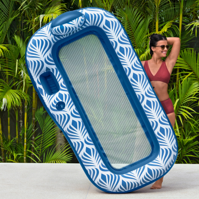 Bestway Poolmatte Comfort Plush mit Sonnenschutzdach 198 x 112 cm