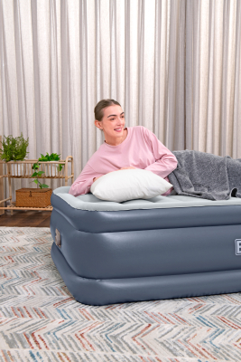 Bestway TriTech Single-Luftbett mit integrierter Elektropumpe 191 x 97 x 51 cm