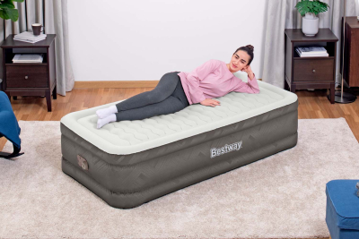 Bestway Fortech Single-Luftbett mit integrierter Elektropumpe 191 x 97 x 46 cm