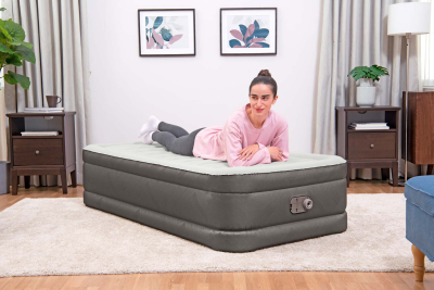 Bestway Fortech Single-Luftbett mit integrierter Elektropumpe 191 x 97 x 46 cm
