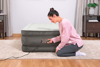 Bestway Fortech Single-Luftbett mit integrierter Elektropumpe 191 x 97 x 46 cm