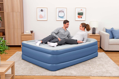 Bestway TriTech Doppelluftbett mit integrierter Elektropumpe 203 x 152 x 61 cm
