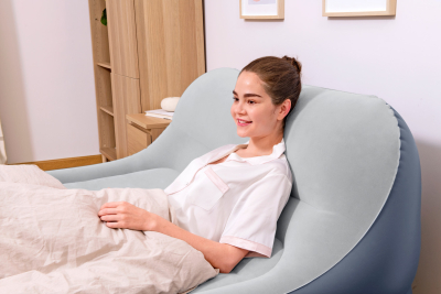 Bestway TriTech Doppelluftbett SleekFlow mit Kopfteil & integrierter Elektropumpe 226 x 152 x 84 cm