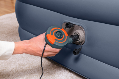 Bestway TriTech Doppelluftbett SleekFlow mit Kopfteil & integrierter Elektropumpe 226 x 152 x 84 cm