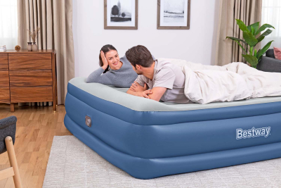 Bestway TriTech Doppelluftbett mit integrierter Elektropumpe 203 x 193 x 56 cm