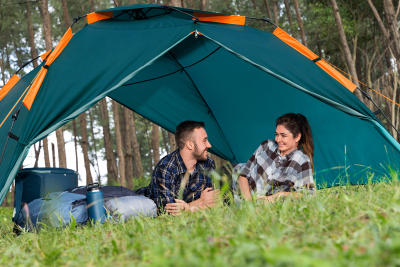 Bestway 4-Personen-Zelt Alpine Dome mit SwiftClick -System 350 x 240 x 138 cm