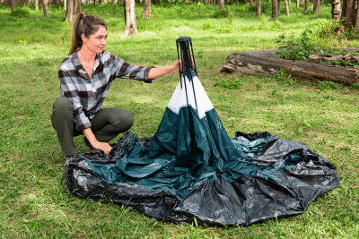 Bestway 4-Personen-Zelt Alpine Dome mit SwiftClick -System 350 x 240 x 138 cm