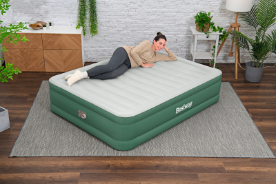 Bestway Toughlite TPU-Doppelluftbett mit integrierter Elektropumpe 203 x 152 x 46 cm