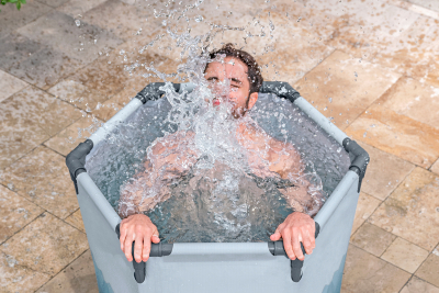 Bestway LAY-Z-SPA Eisbad Glacial Dip mit Filterpumpe Durchm. 90 x 80 cm, rund