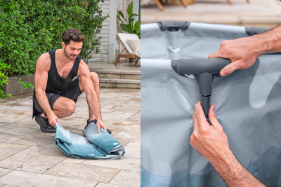 Bestway LAY-Z-SPA Eisbad Glacial Dip mit Filterpumpe Durchm. 90 x 80 cm, rund