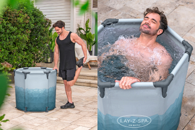 Bestway LAY-Z-SPA Eisbad Glacial Dip mit Filterpumpe Durchm. 90 x 80 cm, rund