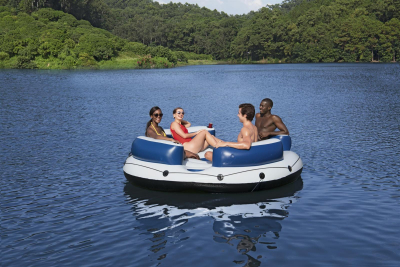 Bestway Hydro Force 4-Personen-Badeinsel Lazy Dayz Durchmesser 256 cm