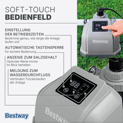 Bestway Salzwasseranlage Hydrogenic 2 g/h, 19 W