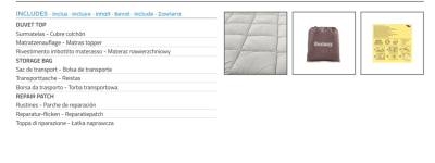 Bestway Fortech Doppelluftbett mit Reißverschlussbezug & integrierter Elektropumpe  203 x 152 x 51 cm