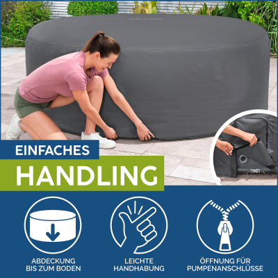 Bestway LAY-Z-SPA Xtras EnergySense Plus Thermo-Komplettabdeckung Durchm. 216 x 80 cm, rund