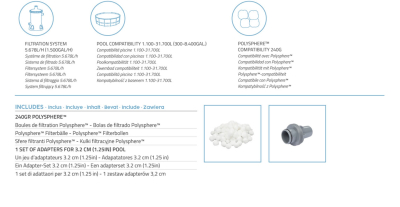 Bestway Polysphere Filterpumpe 5.678 l/h, 110 W