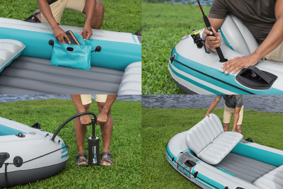 Bestway Hydro Force Schlauchboot-Set Adventure Elite X4 315 x 165 x 41 ,5 cm