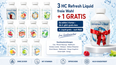 XAXX HC Refresh Liquid 3 + 1 Gratis, Konzentrat je 250 ml, zuckerfreier Sirup