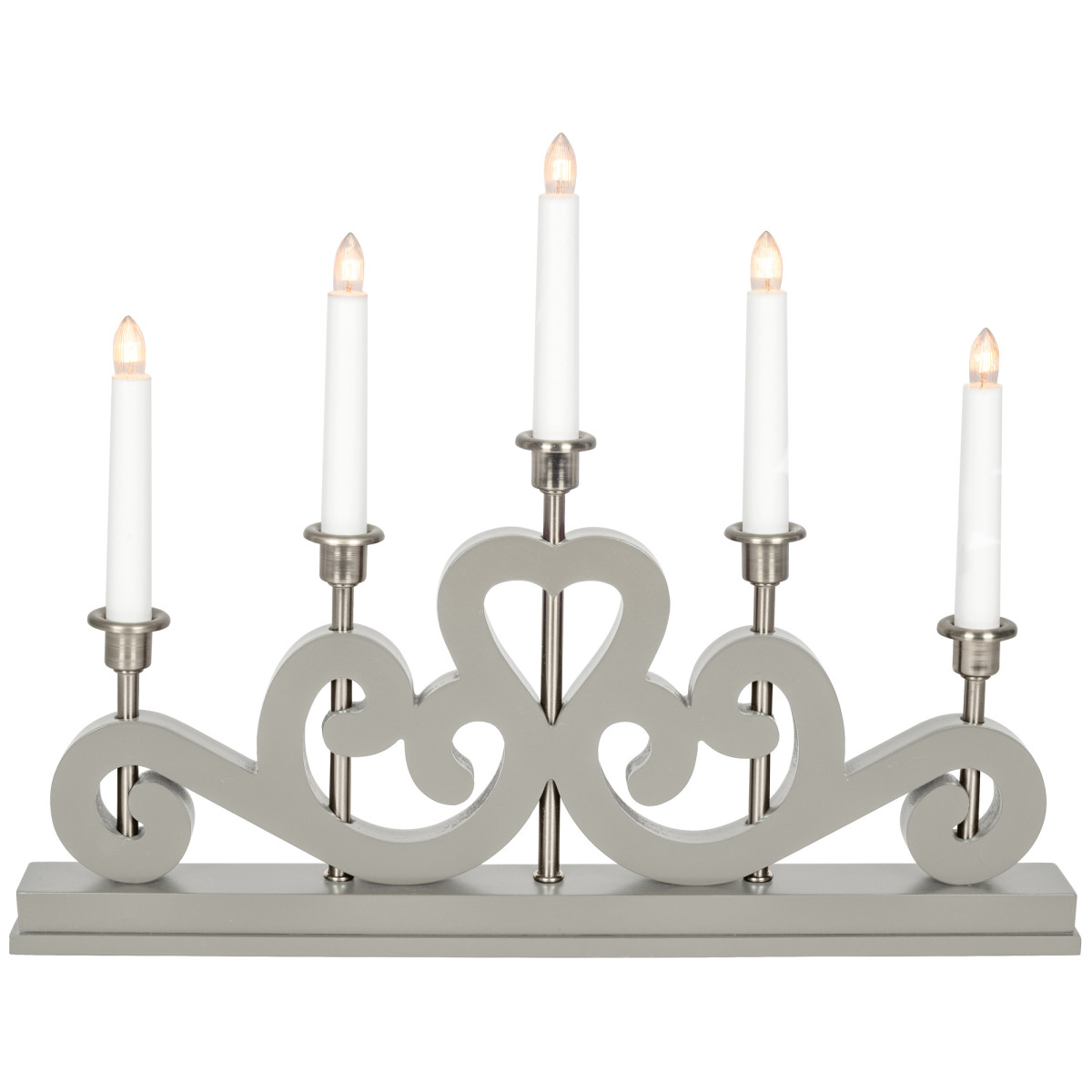 Markslöjd Lichterbogen ENEBY grau, 5 x E10/55V/3W