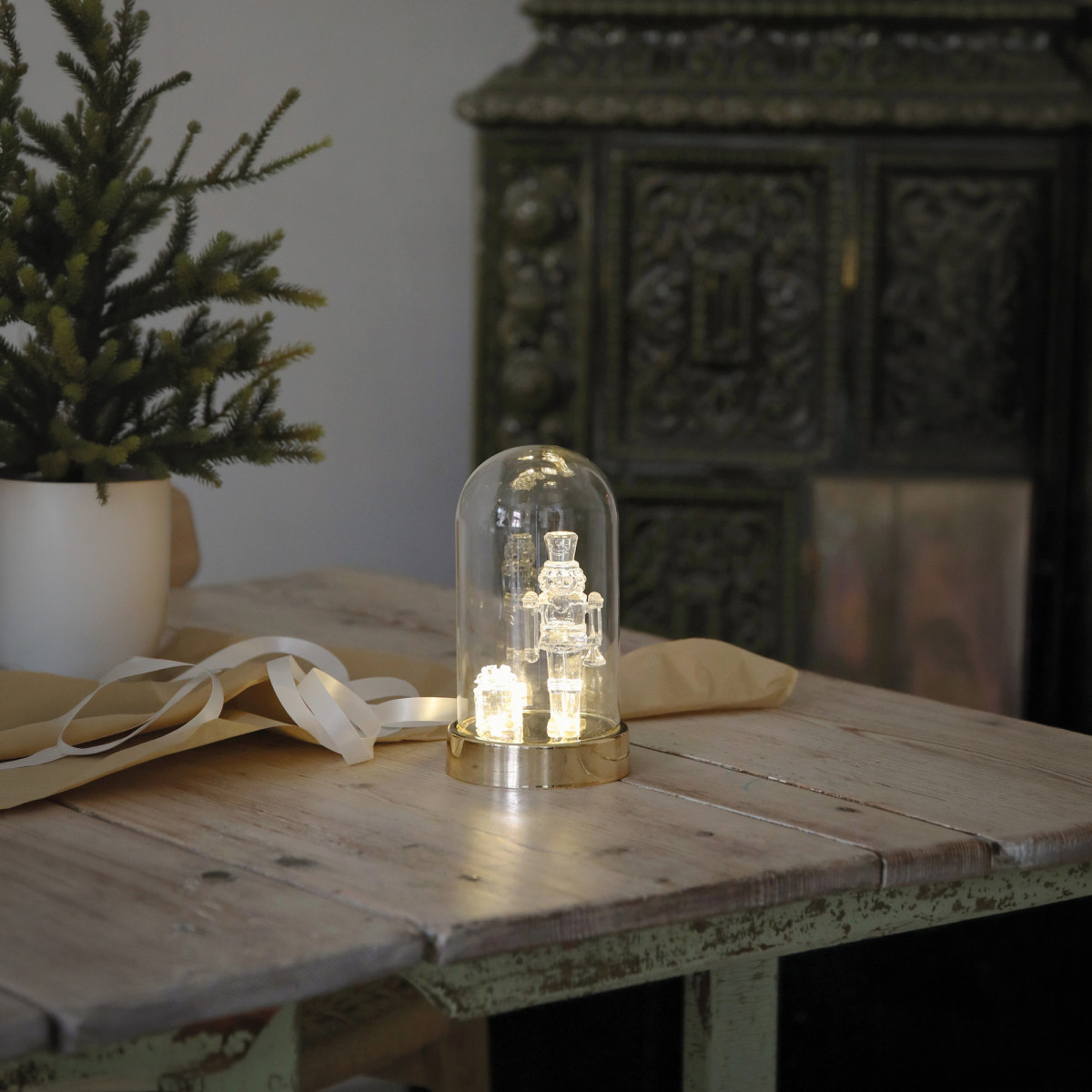 Markslöjd LED-Glocke Nussknacker, ISLA, 2 warmweiße LEDs
