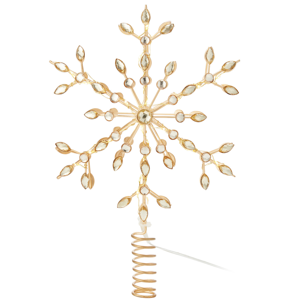 Markslöjd Tannenbaumspitze GLINA gold, 36 warmweiße LEDs