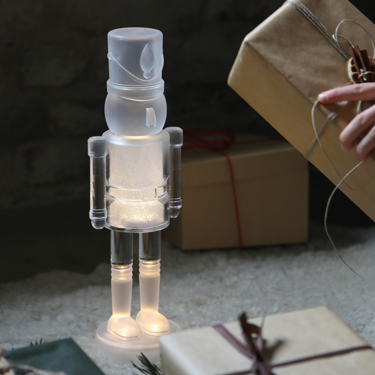 Markslöjd Nussknacker DOUGLAS, 3 warmweiße LEDs