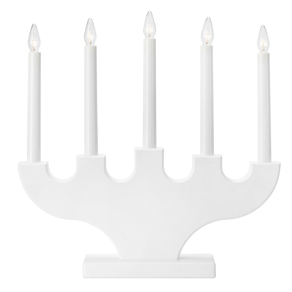 Mark Slöjd Weihnachtsleuchter SPIRA weiß, 5 x E10/3W