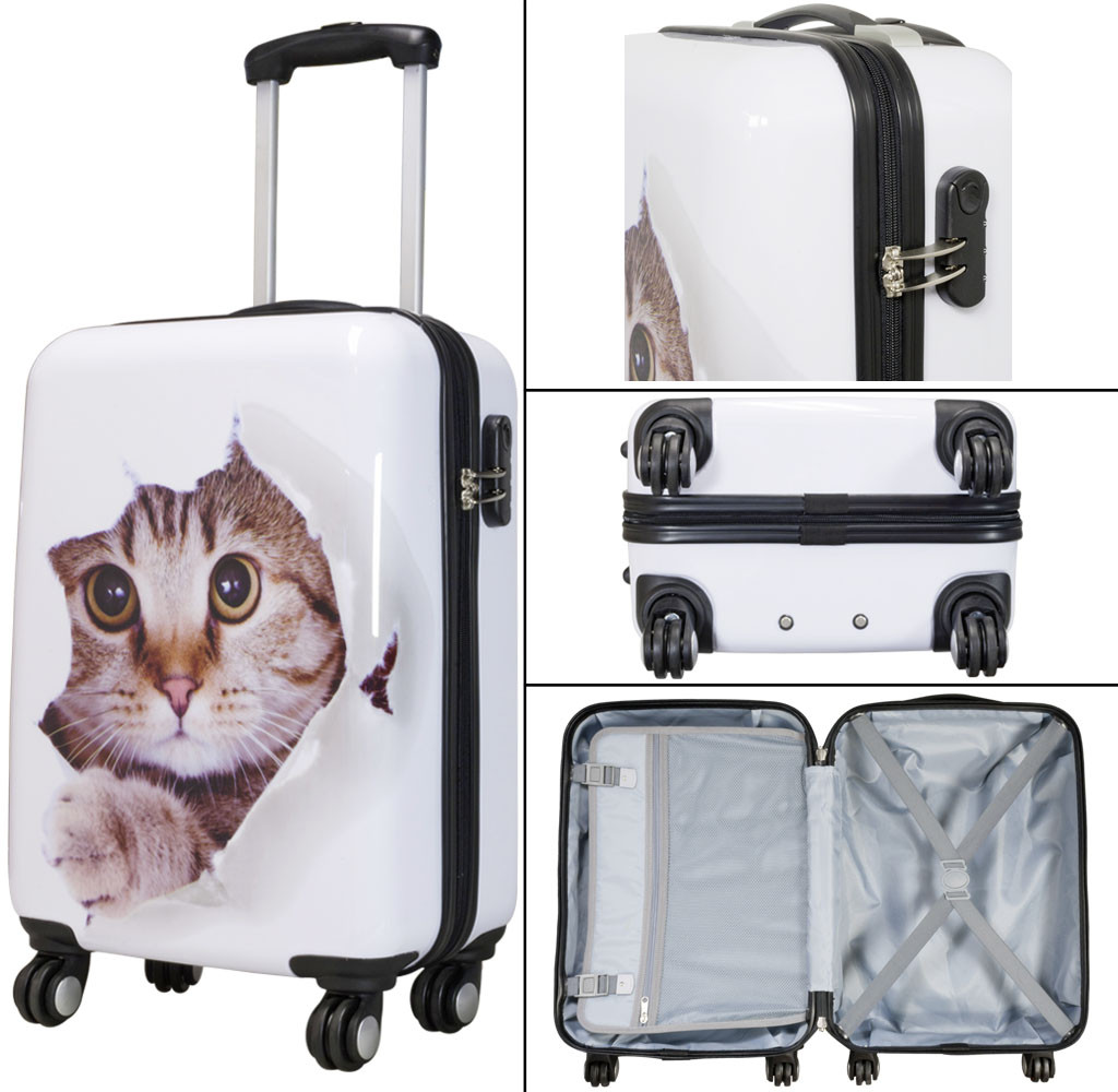Kofferset 3tlg Reisekoffer Polycarbonat Hartschale KATZE