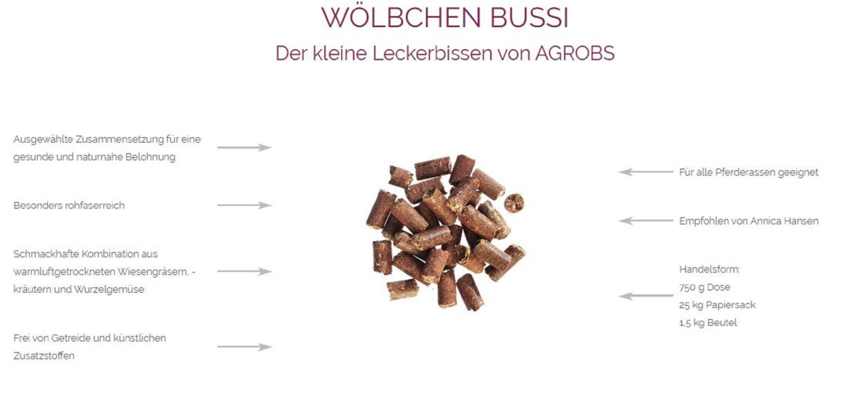 Agrobs Wölbchen Bussi 750 gr.