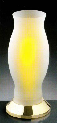 Hellum LED-Glaslampe 21x35cm 1 BS gelb innen