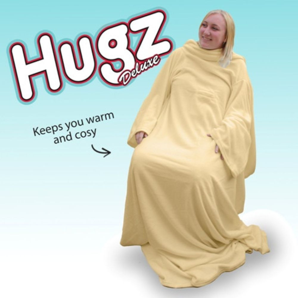 Hugz Deluxe Kuscheldecke Decke Wolldecke mit Ärmeln