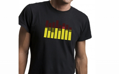 Led Leucht EQUALIZER CLASSIC T-QUALIZER T-Shirt Dance Clubwaer
