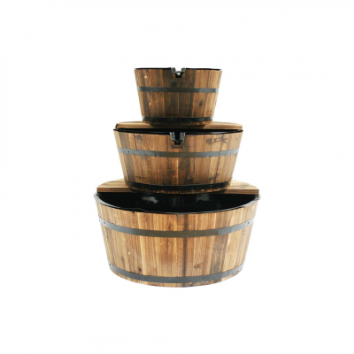 Ubbink EDINBURGH - 3 Holzfässer und Innenbecken aus Kunststoff