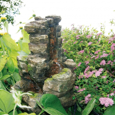 Ubbink CHIOS - Polyresin, Mini-Wasserfall mit eigenem Wasserreservoir