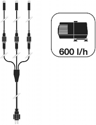 Ubbink CHIOS - Polyresin, Mini-Wasserfall mit eigenem Wasserreservoir