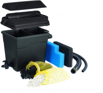 Ubbink FiltraClear 4500 PlusSet - biologisch-mechanisch, 2-Kammer-Filtersystem - UV-C 5W, Elimax 1000