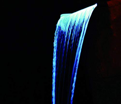Ubbink Niagara LED 60 R - Wasserfall, Inox 304, Trafo 12V, 35 LEDs kaltweiß, 1" - H10 x 60 x 12,5 cm, LED: 240 Lumen, EEK A+, 4W
