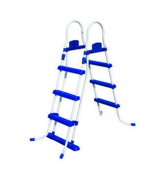 Bestway 56441 Frame Pool Power Steel Set hellgrau rechteckig mit Filterpumpe + Zubehör,  404 x 201 x 100 cm