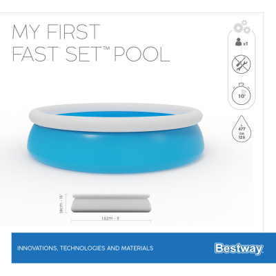 Bestway Fast Set Pool My first Fast Set Pool 152 x 38 cm Swimmingpool