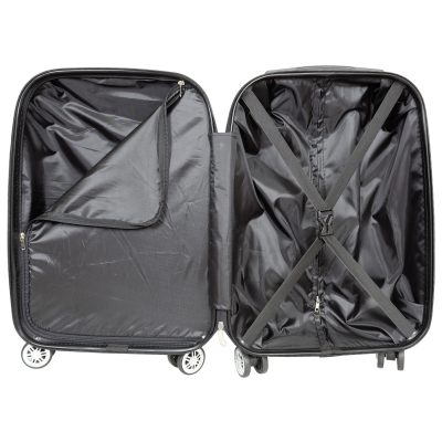 Kofferset 3 tlg. Trolleyset Reisekoffer ABS - Hartschale LEOPARD