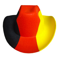 Fussball FAN-HUT Deutschland Cowboy-Hut WM Fasching